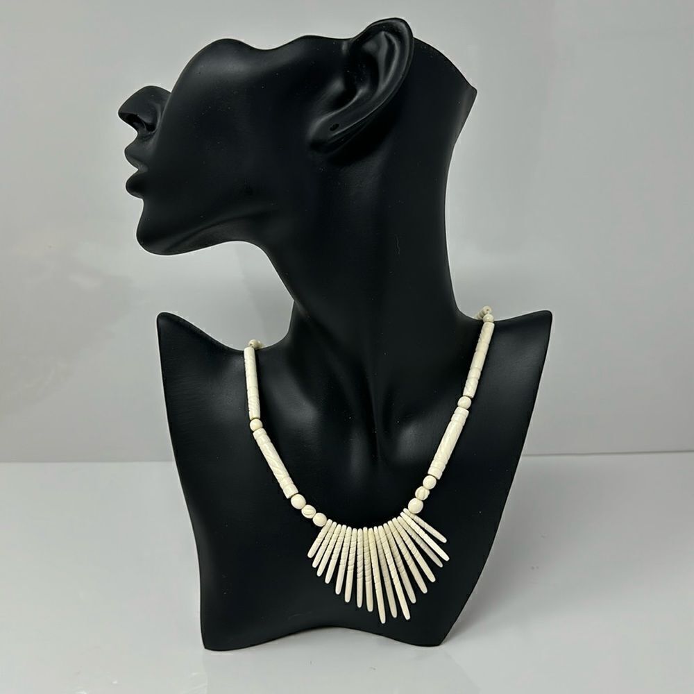 Tribal Carved bones necklace